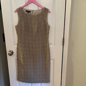 Lafayette 148 New York Beige Textured Dress